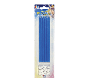 94669 Candeline matite - 15 cm - celeste - Big Party - conf.12 pezzi