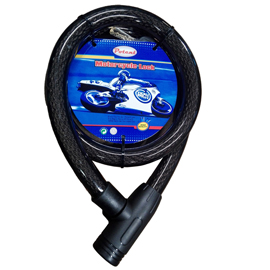 Lucchetto cavo corazzato - a 2 chiavi - Ø 25 x 150 mm - Metalplus