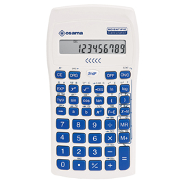 Calcolatrice scientifica OS 134/10 BeColor - bianco - tasti blu - Osama