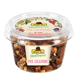 Mix colazione - frutta secca e disidratata - in bicchiere - 125 gr - Mister Nut