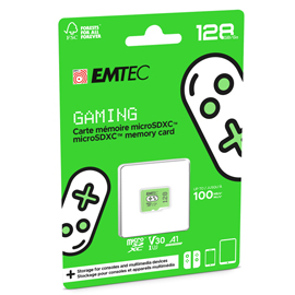 Emtec - MSD Gaming UHS-I U3 V30 A1 - Verde - 128GB - ECMSDM128GXCU3G