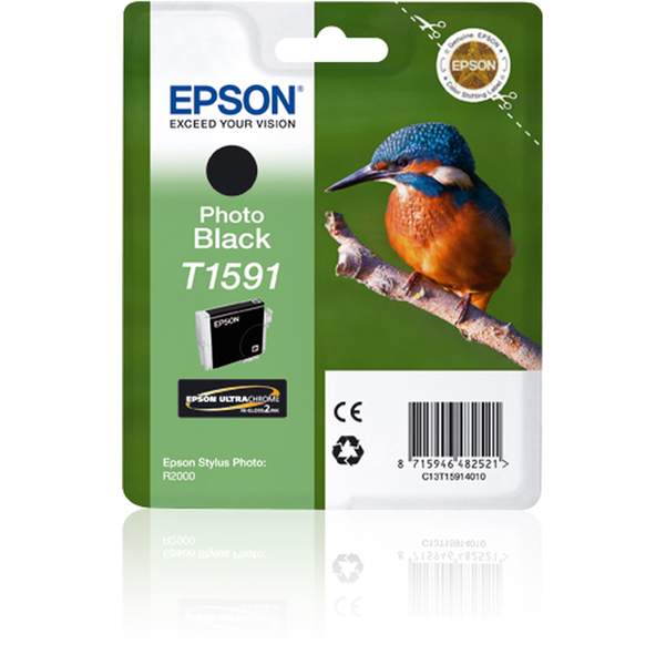 EPST15914010 Epson - Cartuccia ink - Nero - T1591 - C13T15914010 - 17ml