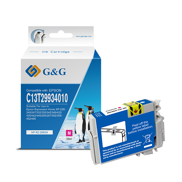 GGNINKE2993 G&G - Cartuccia ink Compatibile per Epson Xpression Home P- Epression Home P-332 - Magenta