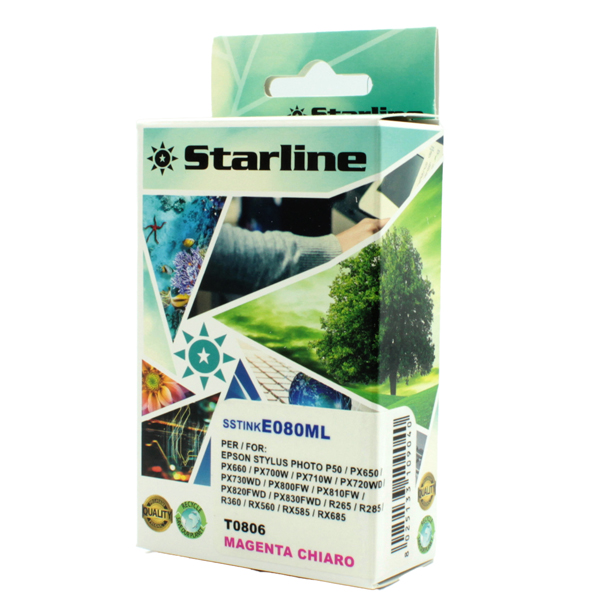 SSTINKE080ML Starline - Cartuccia ink - per Epson - Magenta chiaro - C13T08064011 - T0806-11
