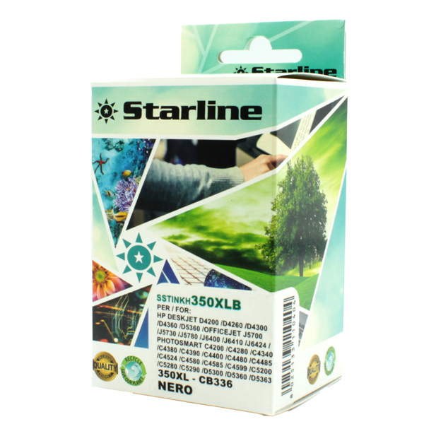 SSTINKH350XLB Starline - Cartuccia ink Compatibile - per HP 350XL - Nero CB336EE