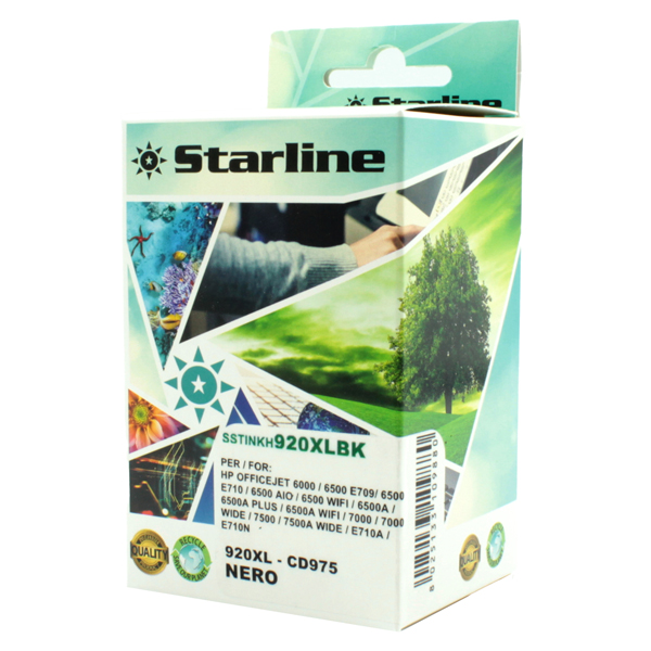 SSTINKH920XLBK Starline - Cartuccia ink Compatibile - per HP n. 920 e 920XL - Nero