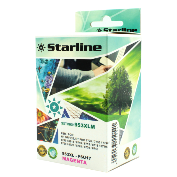 SSTINKH953XLM Starline - Cartuccia ink Compatibile - per HP 953XL - Magenta - HPF6U17AE - 26ml