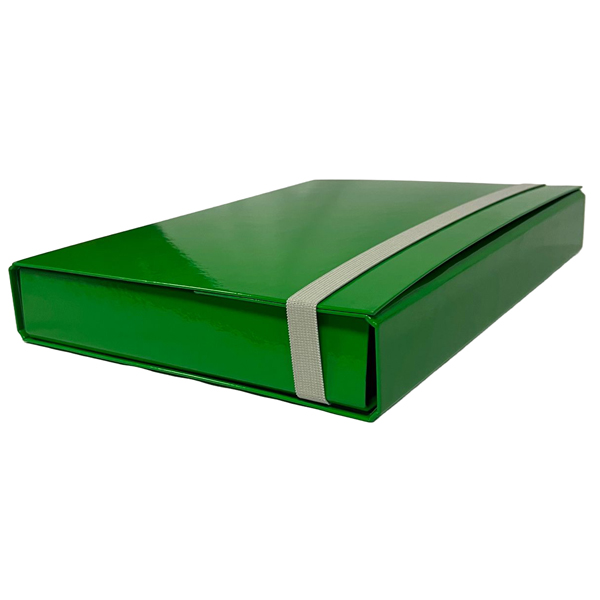 STL5040 Cartella progetto - con elastico - dorso 5 cm - verde - Starline