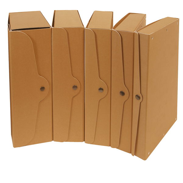 STL5046_1 Scatola progetto - dorso 4 cm - 25 x 35 cm - cartone riciclato FSC - avana - Starline