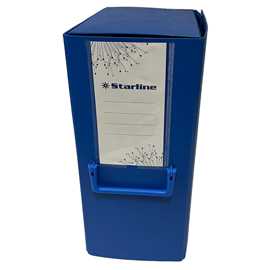 Scatola archivio con maniglia - dorso 20 cm - 25 x 35 cm - blu - Starline