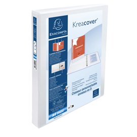 102321 Raccoglitore personalizzabile Kreacover - A4 Maxi - 4 anelli a D 25 mm - dorso 4