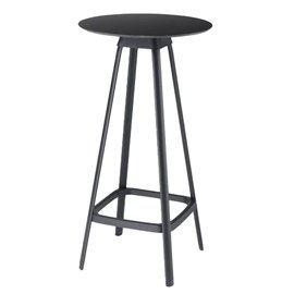 Tavolo bar alto Tapas TAVTA - rotondo - nero - Unisit