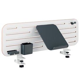 Pannello forato grande - per scrivanie compatte Sit-Stand - con supporto PC/Smartphone