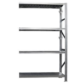 103656 Kit scaffale industriale - modulo estensione - 4 ripiani - 120 x 50 x 200 cm - acciaio - Tecnotelai