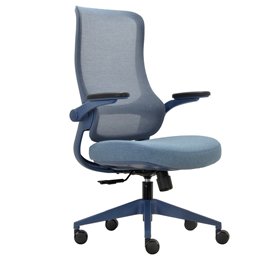 Seduta operativa ergonomica Aurora CHLN18 - braccioli regolabili - blu - Unisit