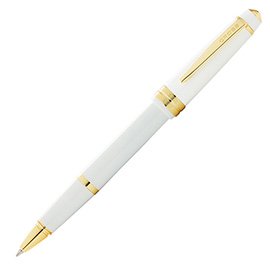 Penna roller Bailey Light - punta F - fusto bianco/oro - Cross
