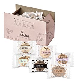 Biscotti al burro assortiti - 6 gusti - 1250 gr - Loison - conf. 200 biscotti