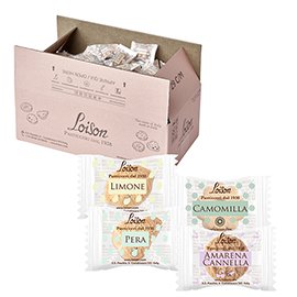 Biscotti al burro assortiti - 4 gusti Frutta e Meditazione - 1250 gr - Loison - conf. 200 biscotti