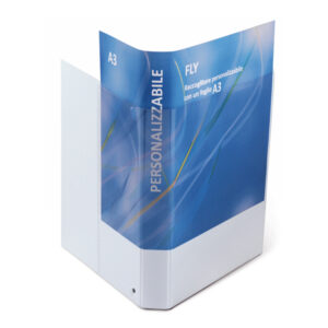 Raccoglitore personalizzabile Fly - 22 x 30 cm - 4 anelli a D 50 mm - dorso 7