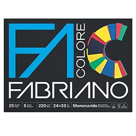 Album FaColore - 24 x 33 cm - 25 fogli - 220 gr - 5 colori - Fabriano