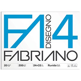 Album F4 - 24 x 33 cm - 20 fogli - 200 gr - ruvido - Fabriano