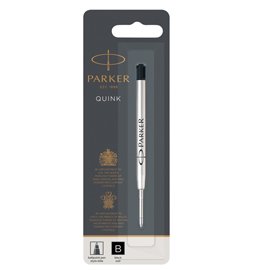 Refill sfera Quink standard - punta large - metallo - nero - Parker
