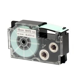 37979 Nastro - 18 mm x 8 mt - nero/bianco - Casio