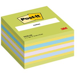 Blocco foglietti Cubo - 2028-NB - 76 x 76 mm - 72 gr - colori assortiti - 450 fogli - Post-it