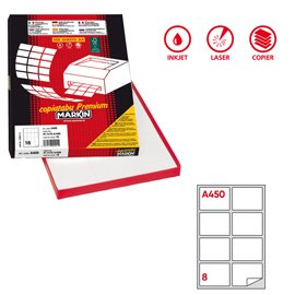 Etichette adesive A/450 - in carta - permanenti - 99