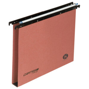 Cartella sospesa Cartesio - cassetto - interasse 38 cm - fondo U - 36 x 25 cm - arancio - Bertesi