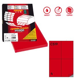47194 Etichette adesive C/519 - in carta - permanenti - 105 x 148