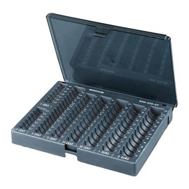 47847 Vaschetta portamonete Aroka con coperchio - 23 x 19 x 7 cm - grigio - Metalplus