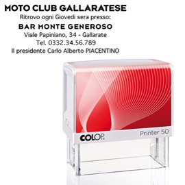 Timbro Printer 50 - 30 x 69 mm - 7 righe - autoinchiostrante - nero - Colop