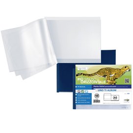 48107 Portalistini personalizzabile Uno TI - 30x22 cm (album) - 48 buste - blu - Sei Rota