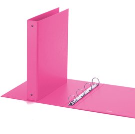Raccoglitore Europa - 22 x 30 cm - 4 anelli tondi 30 mm - dorso 4 cm - rosa - Favorit