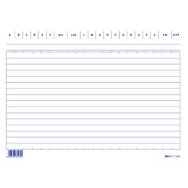 Schede in cartoncino rigate - 15 x 21 cm orizzontale - Edipro - conf. 100 pezzi