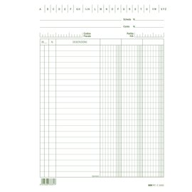 52668 Schede - 3 colonne - 21 x 15 cm verticale - Edipro - conf. 100 pezzi