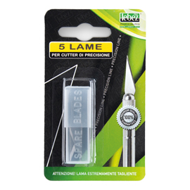 53786 Lame di ricambio - per cutter Hobby Knife - Lebez - conf. 5 pezzi