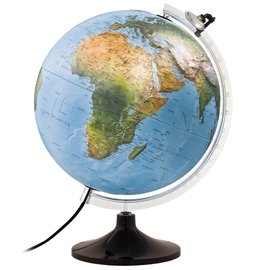 Globo geografico a rilievo illuminato Uranio - diametro 30 cm - Tecnodidattica