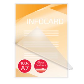 60291 Pouches per plastificazione - A7 - 80x111 mm - 2x125 micron - GBC - scatola 100 pezzi