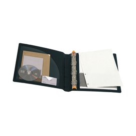 Raccoglitore Exabinder Exactive - A4 Maxi - 4 anelli a D 30 mm - PP - nero - Exacompta