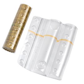66442 Blister portamonete - 20 cent - fascia arancio - Iternet - sacchetto da 100 blister