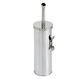 Portascopino WC Basic - da muro - acciaio inox - diametro 9
