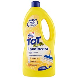 Smac Tot Giallo Lavaincera per pavimenti - cera di Carnauba - 1 L - Smac