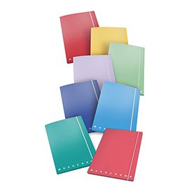 Cartella 3 lembi con elastico Monocromo - A4 - dorso 1