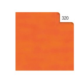 Carta velina - 50 x 70 cm - 20 gr - arancio 320 - Rex Sadoch - busta 26 fogli