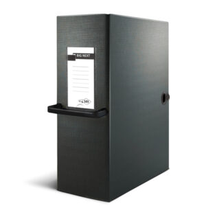 Scatola archivio Big Next - dorso 16 cm - 25 x 35 cm - nero/nero - Sei Rota