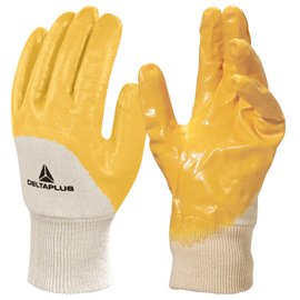Guanti da lavoro pesante NI015 - nitrile leggero - taglia 10 - giallo - Deltaplus