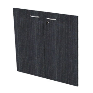 Coppia ante Easy - per mobile basso - 80 x 67 cm - spessore 18 mm - melaminico - nero venato