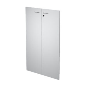 Coppia ante Easy - per mobile medio - 80 x 115 cm - spessore 18 mm - melaminico - grigio